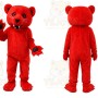 Red Bear Mascot Costume for Events and Promotions