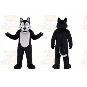 Black Wolf Mascot Costume for Events and Promotions