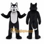 Black Wolf Mascot Costume for Events and Promotions