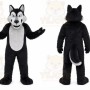 Black Wolf Mascot Costume for Events and Promotions