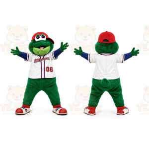 Green Frog Mascot Costume for Sports Events