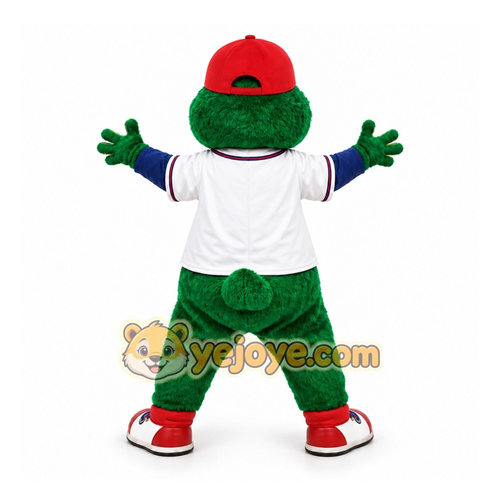Green Frog Mascot Costume for Sports Events