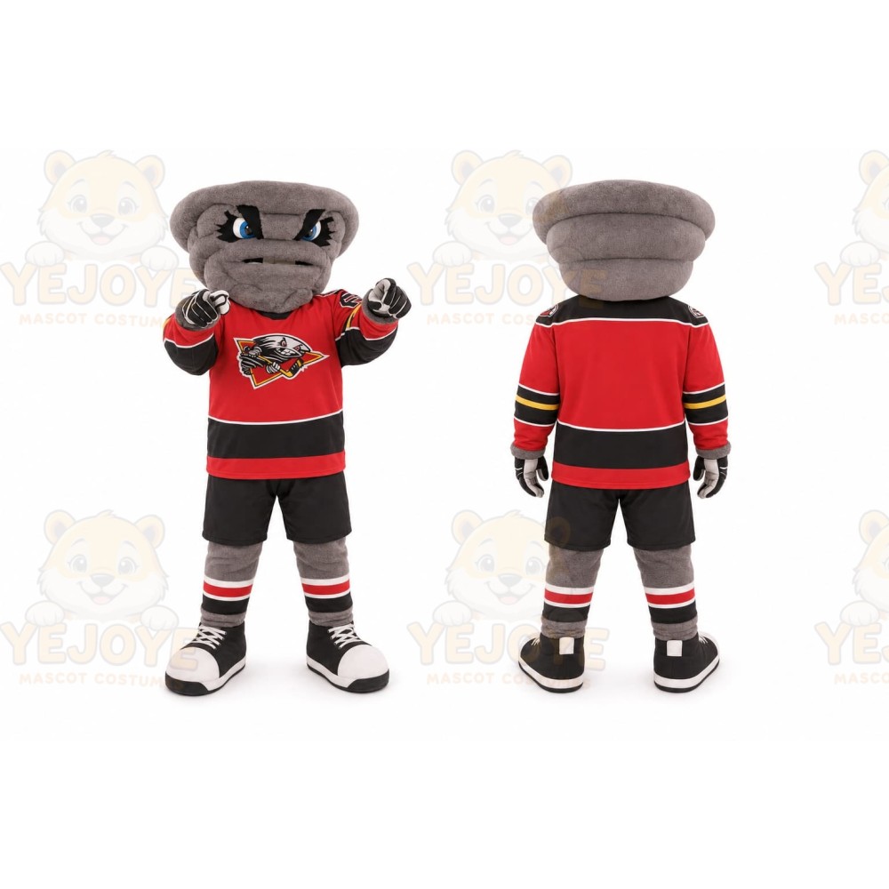 Gray Tornado Mascot Costume for Sports Events