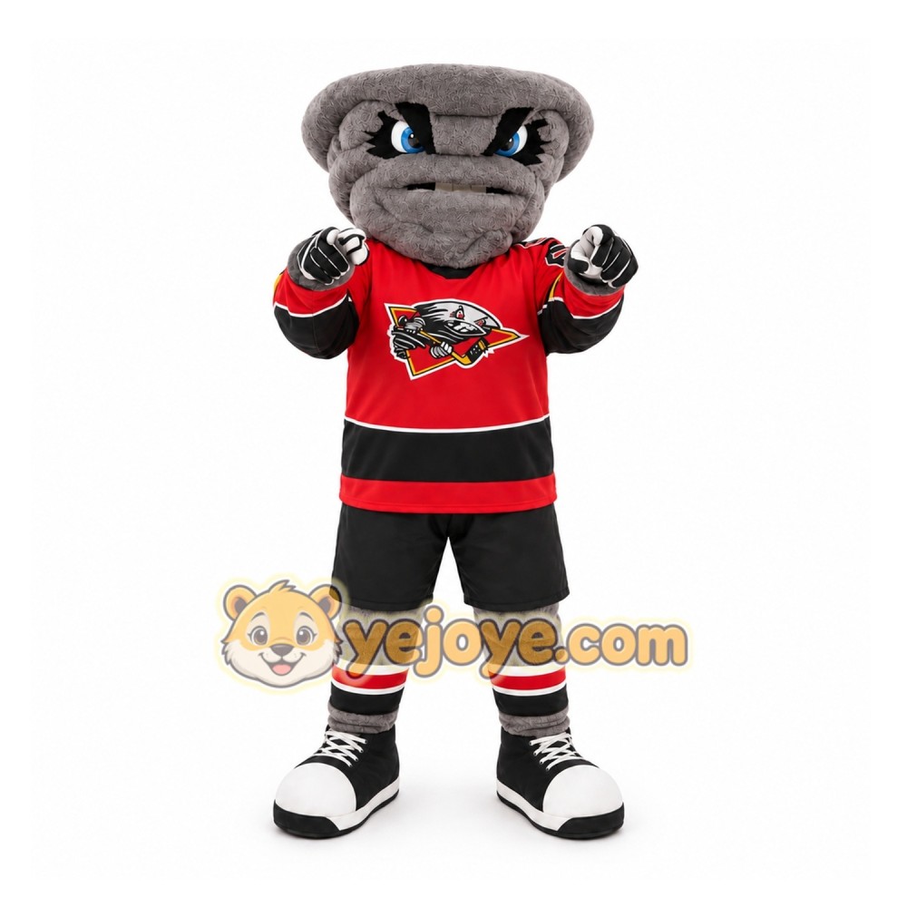 Gray Tornado Mascot Costume for Sports Events Gray Tornado Mascot Costume for Sports Events