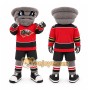 Gray Tornado Mascot Costume for Sports Events