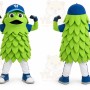 Green Bird Mascot Costume for Sports Events