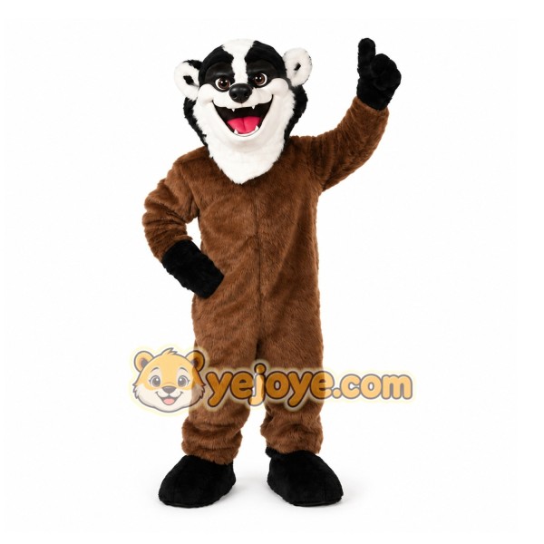 Brown Badger Mascot Costume for Events and Promotions Brown Badger Mascot Costume for Events and Promotions