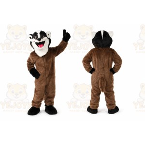 Brown Badger Mascot Costume for Events and Promotions