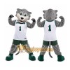 Gray Wildcat Mascot Costume for Sports Events Gray Wildcat Mascot Costume for Sports Events
