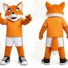 Orange Fox Mascot Costume for Sports Events