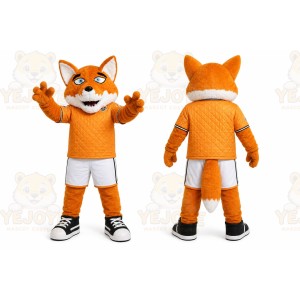 Orange Fox Mascot Costume for Sports Events