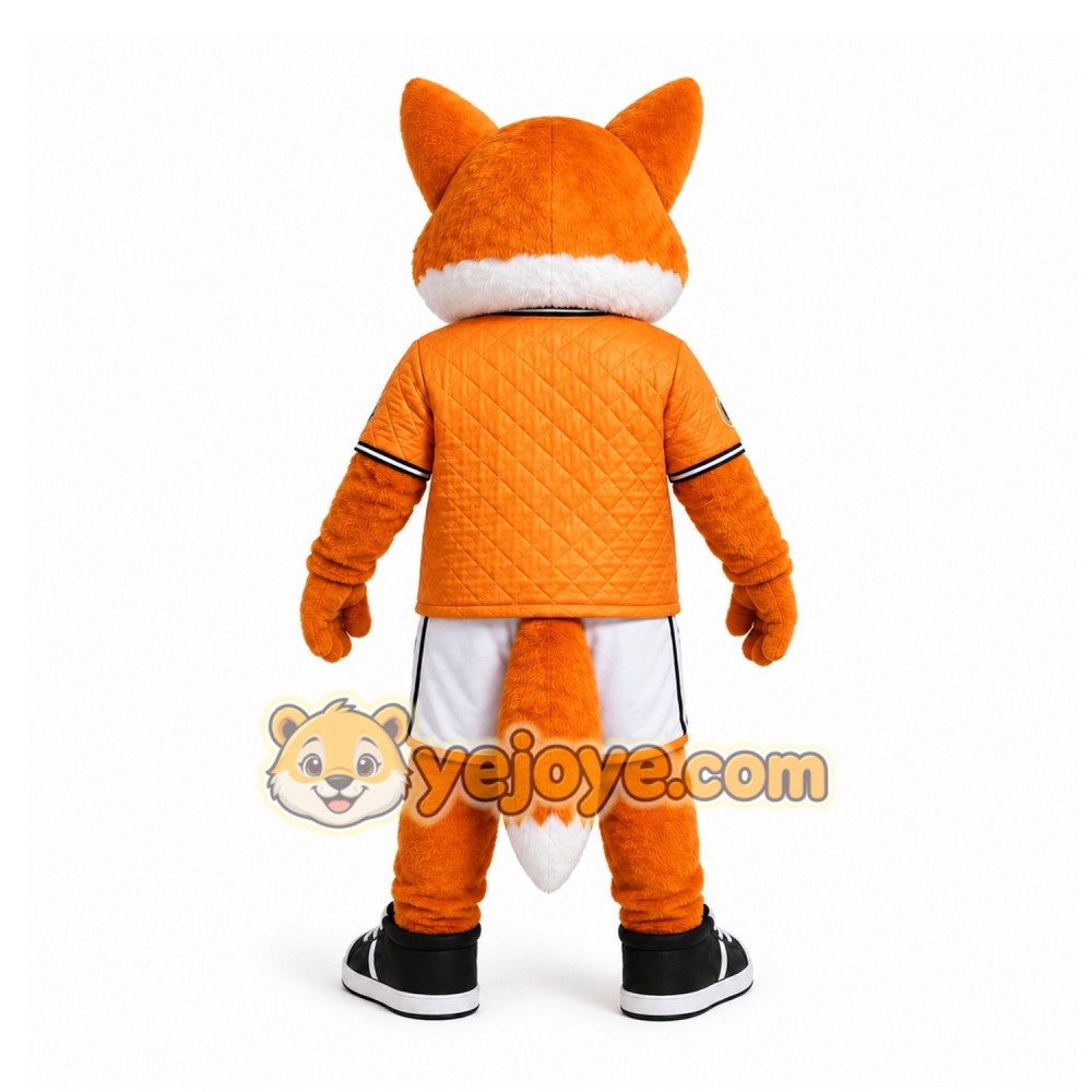 Orange Fox Mascot Costume for Sports Events Orange Fox Mascot Costume for Sports Events