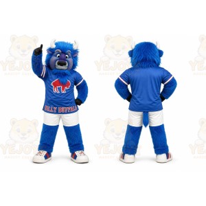 Blue Buffalo Mascot Costume for Sports Events