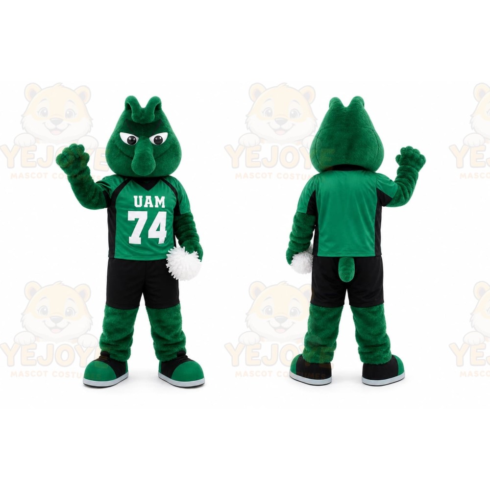 Green Frog Mascot Costume for Sports Events