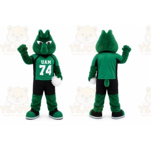 Green Frog Mascot Costume for Sports Events
