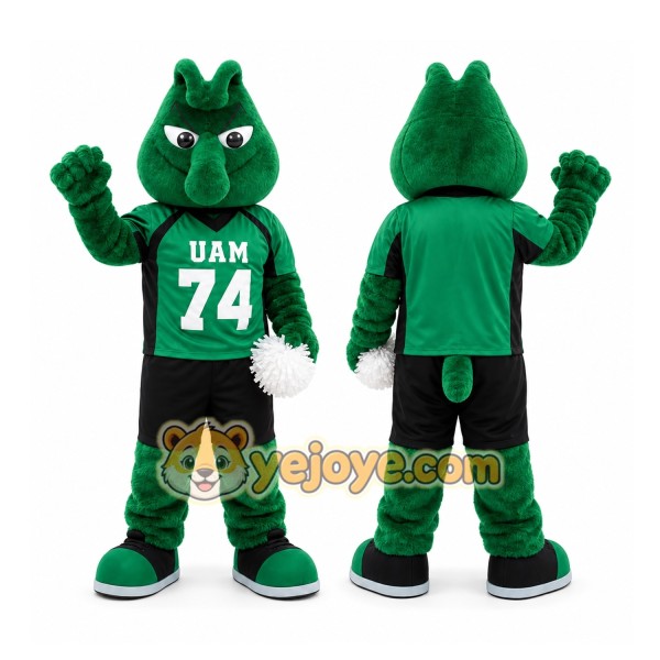 Green Boll Weevil Mascot Costume for Sports Events