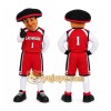 Red Pirate Mascot Costume for Sports Events