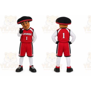 Red Pirate Mascot Costume for Sports Events