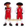Red Pirate Mascot Costume for Sports Events