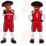 Red Pirate Mascot Costume for Sports Events