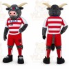 Gray Bull Mascot Costume for Sports Events