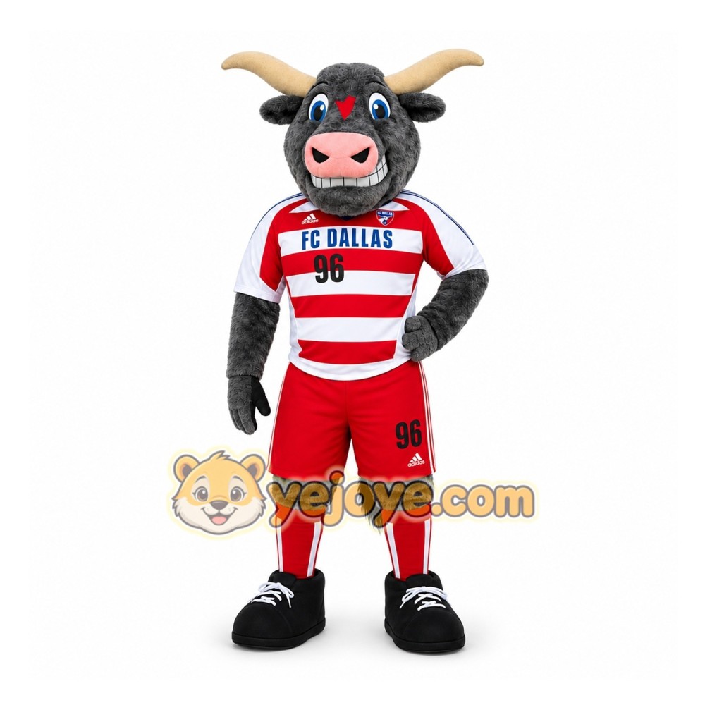 Gray Bull Mascot Costume for Sports Events Gray Bull Mascot Costume for Sports Events