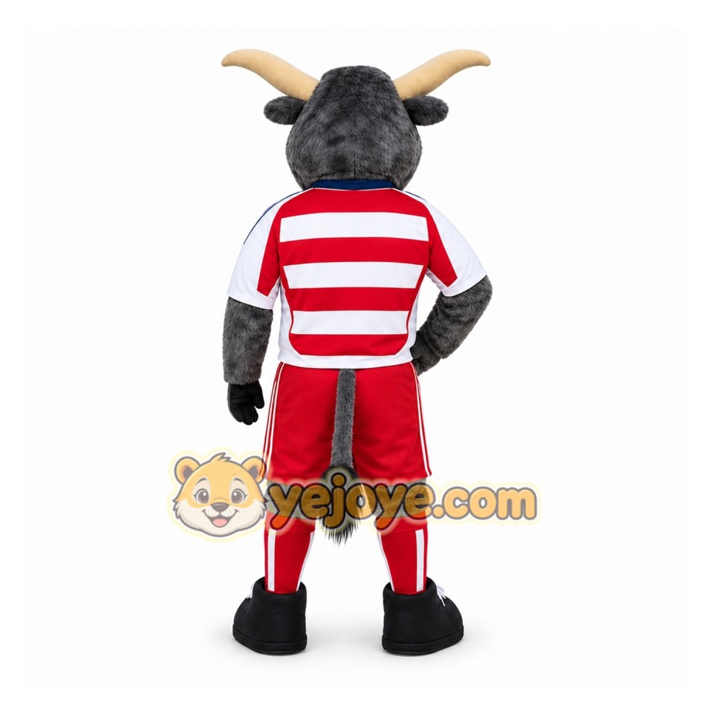 Gray Bull Mascot Costume for Sports Events Gray Bull Mascot Costume for Sports Events