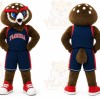 Brown Owl Mascot Costume for Sports Events