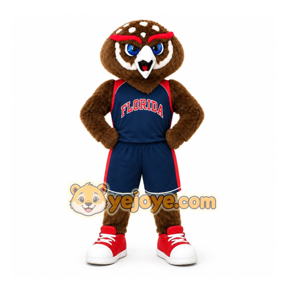 Brown Owl Mascot Costume for Sports Events Brown Owl Mascot Costume for Sports Events