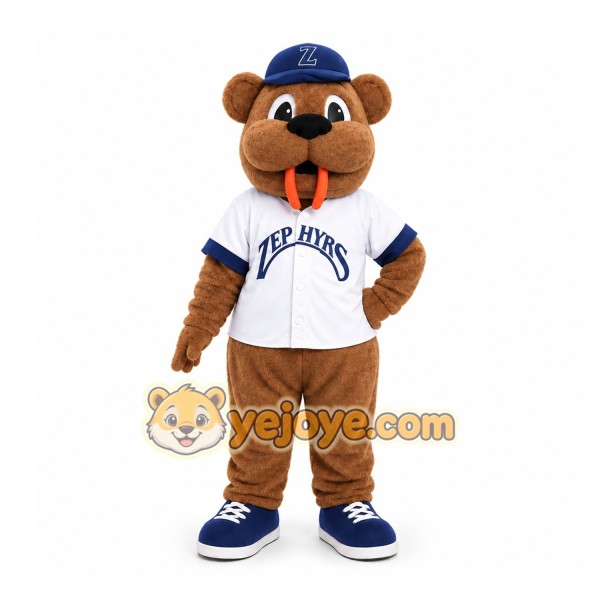 Brown Bear Mascot Costume for Sports Events