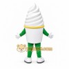 White Frozen Yogurt Cup Mascot Costume for Restaurant Promotions White Frozen Yogurt Cup Mascot Costume for Restaurant Promotions