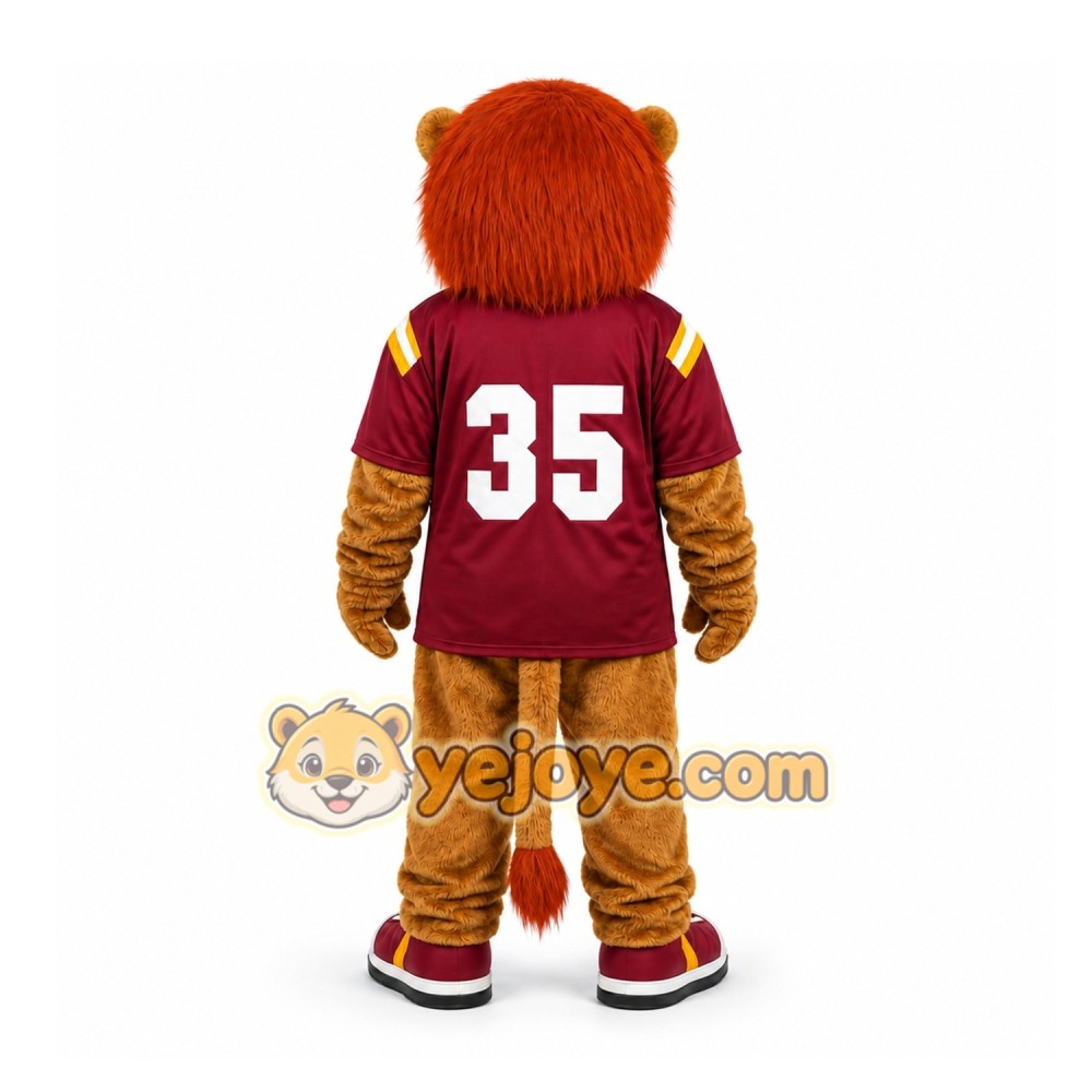 Brown Lion Mascot Costume for Sports Events Brown Lion Mascot Costume for Sports Events