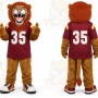Brown Lion Mascot Costume for Sports Events
