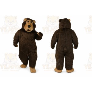 Dark Brown Bear Mascot Costume for Events and Promotions