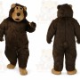 Dark Brown Bear Mascot Costume for Events and Promotions