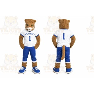 Brown Cougar Mascot Costume for Sports Events
