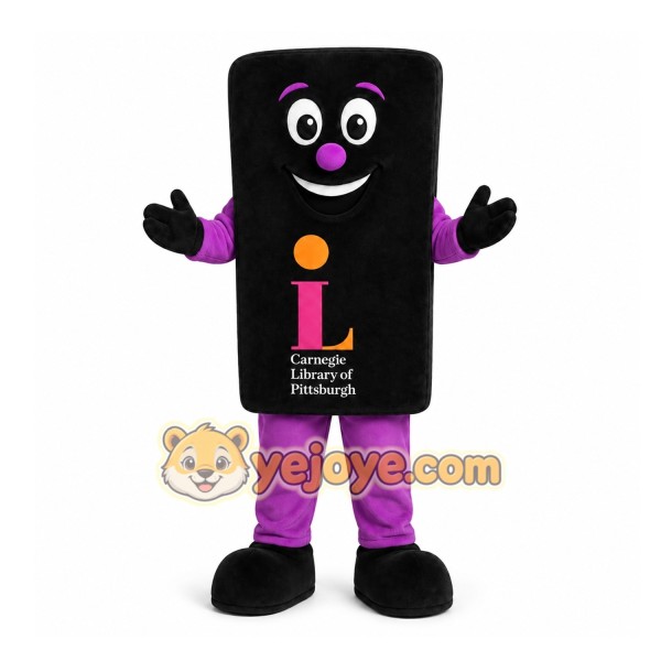 Black Book Mascot Costume for Events and Promotions