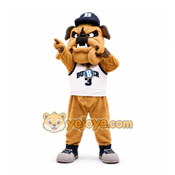 Brown Bulldog Mascot Costume for Sports Events Brown Bulldog Mascot Costume for Sports Events