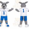 Gray Kangaroo Mascot Costume for Sports Events