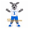 Gray Hound Dog Mascot Costume for Sports Events
