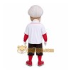 White Historical Figure Mascot Costume for Sports Events White Historical Figure Mascot Costume for Sports Events