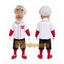 White Historical Figure Mascot Costume for Sports Events