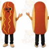 Brown Hot Dog Mascot Costume for Restaurant Promotions