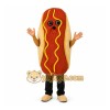 Brown Hot Dog Mascot Costume for Restaurant Promotions Brown Hot Dog Mascot Costume for Restaurant Promotions