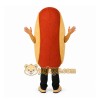 Brown Hot Dog Mascot Costume for Restaurant Promotions Brown Hot Dog Mascot Costume for Restaurant Promotions