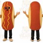 Brown Hot Dog Mascot Costume for Restaurant Promotions