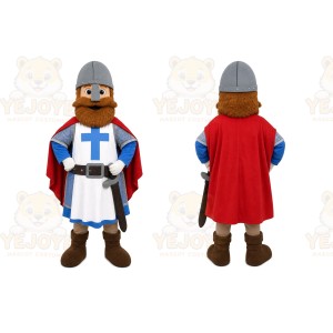Red Medieval Knight Mascot Costume for School Events