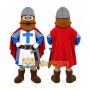 Red Medieval Knight Mascot Costume for School Events