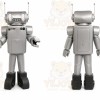 Silver Robot Mascot Costume for Events and Promotions
