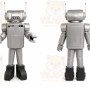 Silver Robot Mascot Costume for Events and Promotions